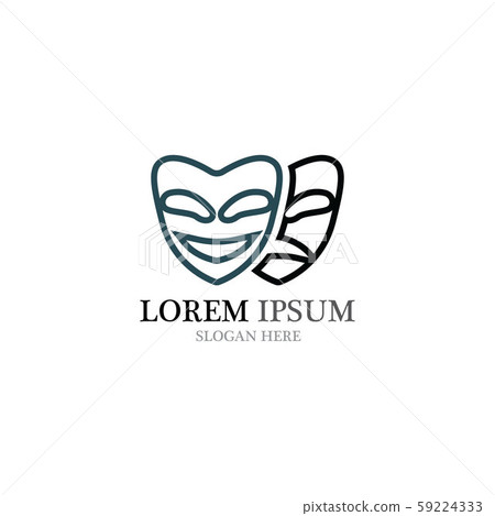 Theater mask logo and symbol vectors Theater mask logo and symbol vectors 59224333
