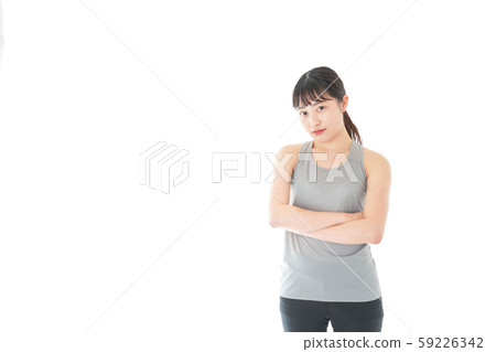 Young woman wearing sportswear Young woman wearing sportswear 59226342