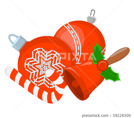 Christmas Stuff Icon Concept. Xmas on White Christmas Stuff Icon Concept. Xmas on White 59226500