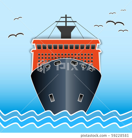 Research icebreaker nautical vessel. 59228581