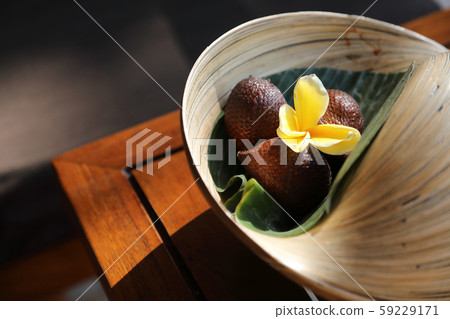 Frangipani and Salak Frangipani and Salak 59229171