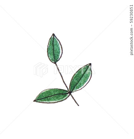 綠葉圖標零件 綠葉圖標零件 59230851