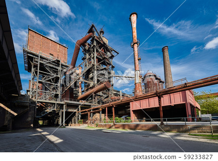 Industrial factory in Duisburg, Germany. 59233827