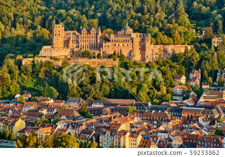 Heidelberg town on Neckar river, Germany Heidelberg town on Neckar river, Germany 59233862