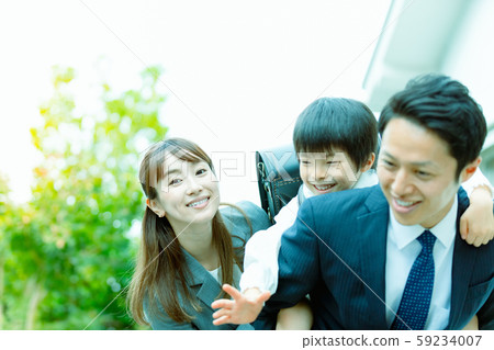 Family image Child-raising generations 59234007