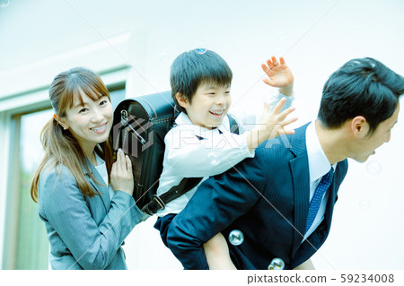 Family image Child-raising generations 59234008