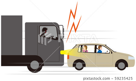 駕駛到客車的卡車傳染媒介材料。 駕駛到客車的卡車傳染媒介材料。 59235425