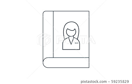 Address book vector icon. Simple flat design on... - Stock Illustration ...