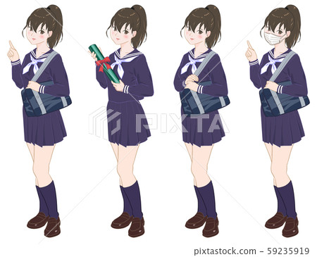 Female high school girl image Female high school girl image 59235919