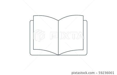 Book line icon vector illustration on white background. Book line icon vector illustration on white background. 59236001