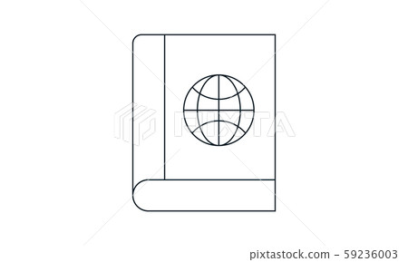 Passport Icon in trendy flat style isolated on whit background. Citizenship symbol for your web site design, logo, app, UI. Vector illustration, EPS10. Passport Icon in trendy flat style isolated on whit background. Citizenship symbol for your web site design, logo, app, UI. Vector illustration, EPS10. 59236003