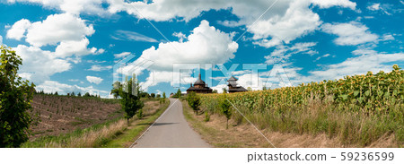 View of wooden church of the Ascension of the 59236599