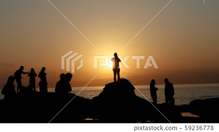 日落和海岸 日落和海岸 59236778
