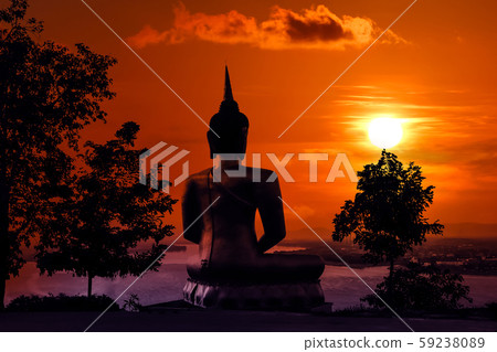 The big golden Buddha statue of Phu Salao temple 59238089