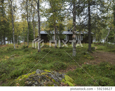 View on Parte Fjallstuga STF mountain cabin hut at 59238627