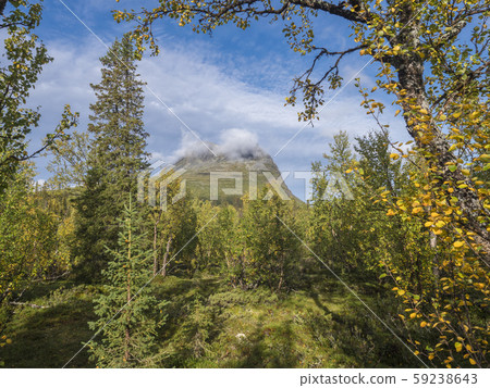 view on mountain peak Skierfe in Sarek national view on mountain peak Skierfe in Sarek national 59238643