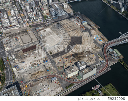 The demolished Tsukiji market 59239008