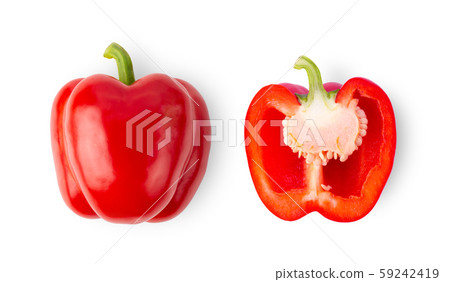 red pepper isolated on white background red pepper isolated on white background 59242419