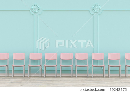 Chairs in a row rendering Chairs in a row rendering 59242573