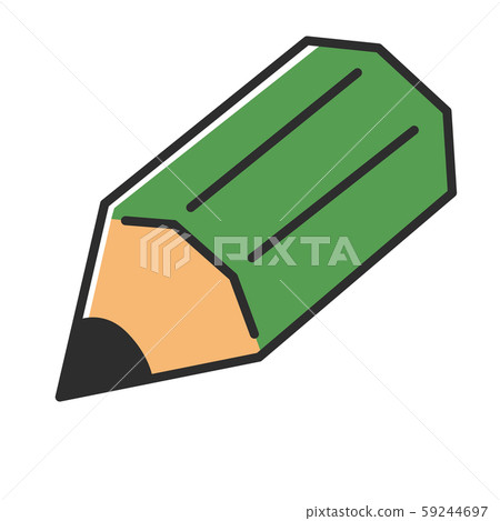 Pencil handwritten style illustration icon 59244697