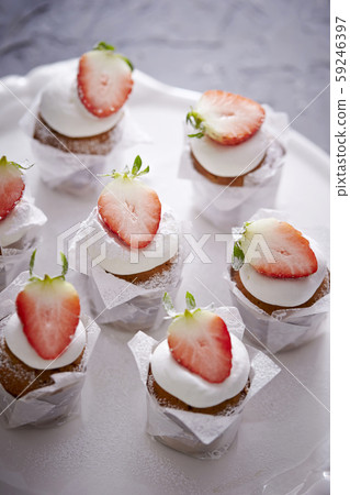 Strawberry cupcake 59246397