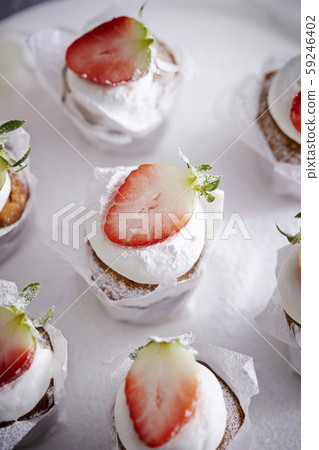 Strawberry cupcake 59246402
