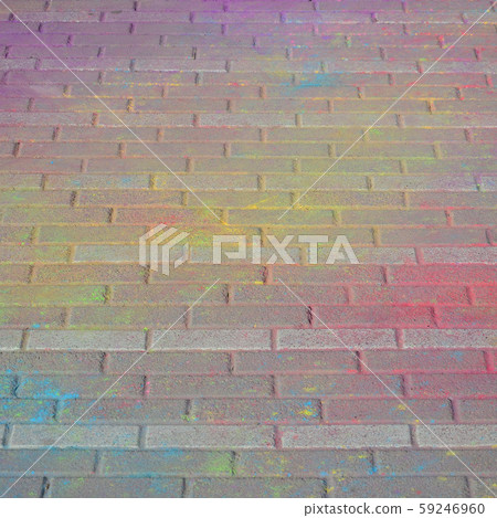 Multi colored paving slabs, powder coated with dry 59246960