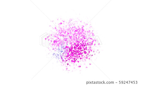 CG particles spreading triangle confetti CG particles spreading triangle confetti 59247453
