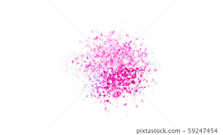 CG particles spreading triangle confetti CG particles spreading triangle confetti 59247454