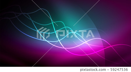 Neon lines shiny glowing background 59247536