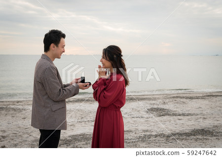 情侶求婚海 情侶求婚海 59247642