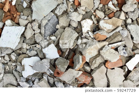 Rubble Stone Background Textured of Building waste 59247729