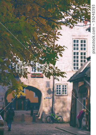 Swedish gate in Riga in autumn 59248393