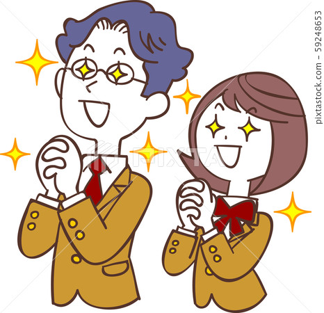 Gender student in beige uniform with hope 59248653