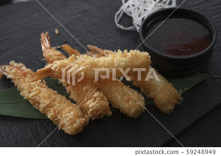 Sushi, rolls, fish dishes. Seafood delicacies Sushi, rolls, fish dishes. Seafood delicacies 59248949