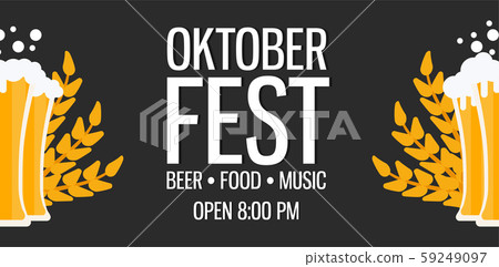 Oktoberfest holiday beer illustration background. Oktoberfest holiday beer illustration background. 59249097