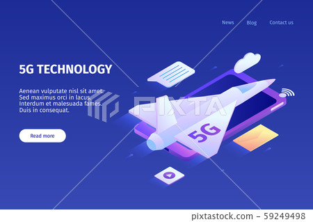 Fast 5G Airplane Banner 59249498