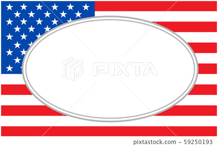 USA flag ribbon stylized frame blank USA flag ribbon stylized frame blank 59250193