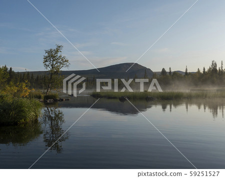 Beautiful morning over lake Sjabatjakjaure with 59251527