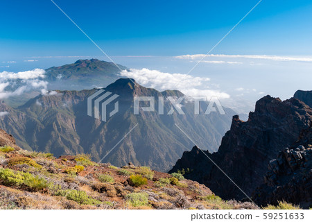 MIrador Roque de los Muchachos, popular tourist attraction - La palma MIrador Roque de los Muchachos, popular tourist attraction - La palma 59251633