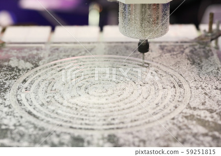 milling process with CNC machining center milling process with CNC machining center 59251815