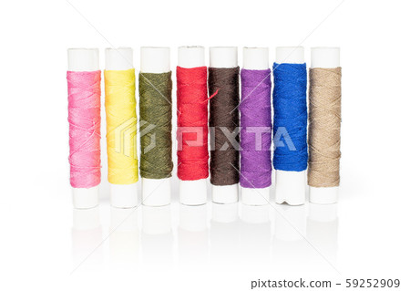 Sewing thread spool isolated on white Sewing thread spool isolated on white 59252909