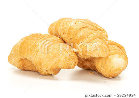 Fresh mini croissant isolated on white Fresh mini croissant isolated on white 59254954
