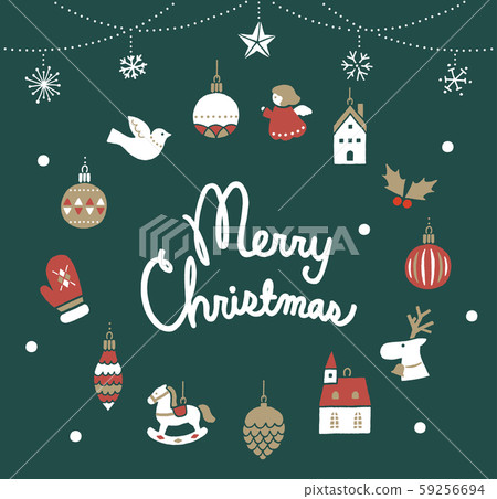 Christmas ornament frame 59256694