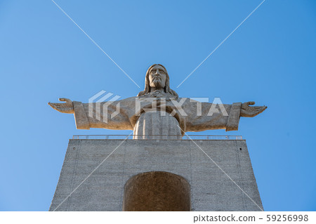 Statue of Jesus Christ in Lisbon near the bridge on October 25th. 59256998