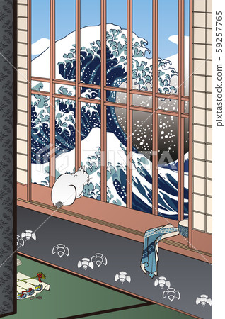 Famous Edo One hundred Views Asakusa Taura Pass Town Hall & Kanagawa 59257765