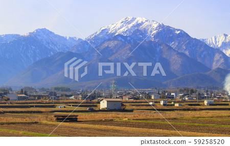 Beautiful Northern Alps, 1911: Private House and Northern Alps, 1911 Beautiful Northern Alps, 1911: Private House and Northern Alps, 1911 59258520