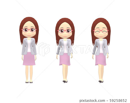 [Walk] Female Casual Straight Front 59258652