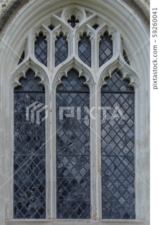 British house, arched window 59260041