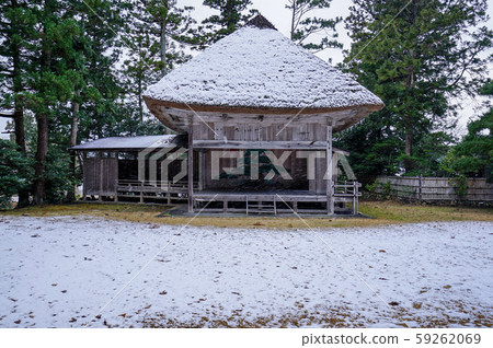 冬天的寧靜,大月神社能舞台 冬天的寧靜,大月神社能舞台 59262069